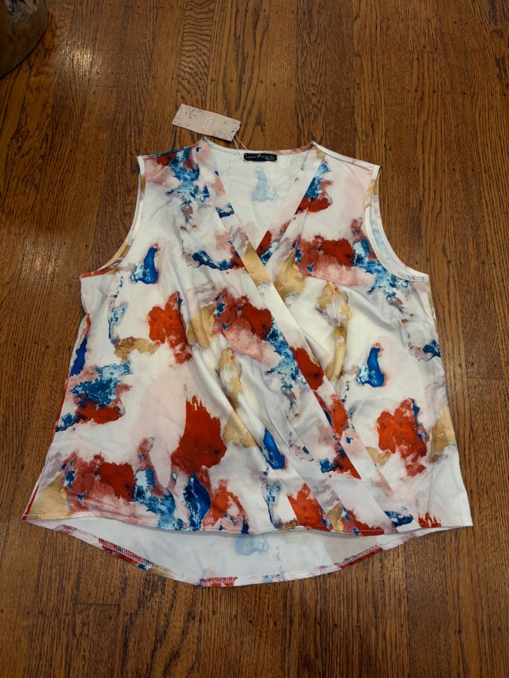 Emery Rose Abstract Wrap Top - XL - NWT
